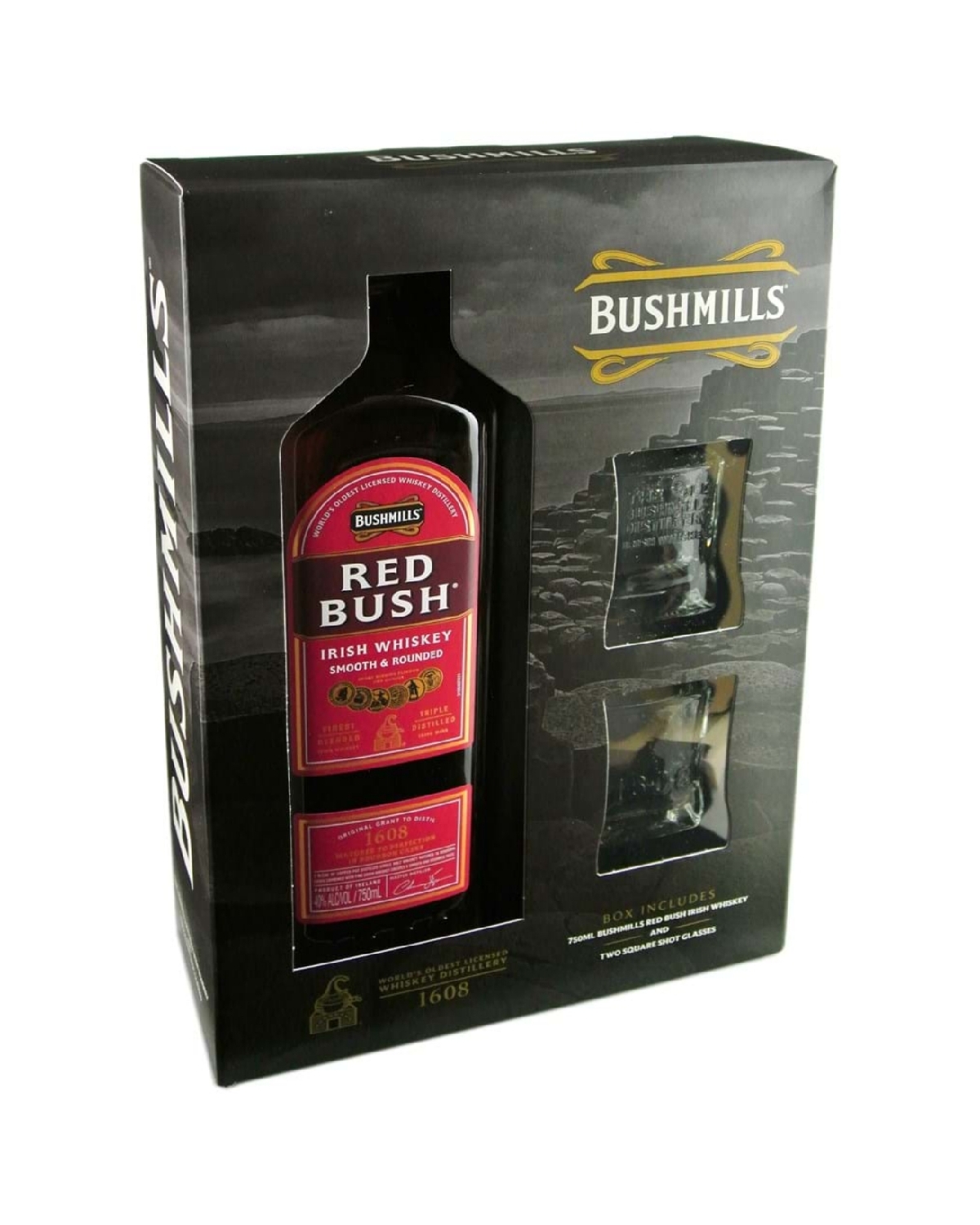 Bushmills Red Bush Gift Set 750ml