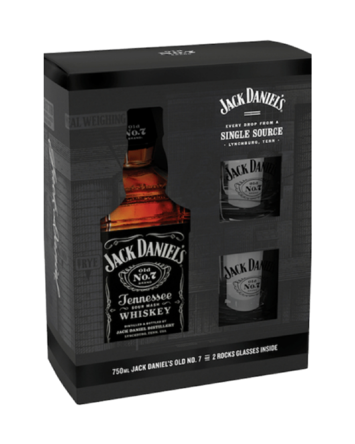 Jack Daniels 750ml Gift Set